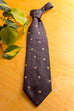 Seidenkrawatte grau Blumen Default Title 80er 90er Accessoires Dandy grau Krawatte vintageberlin.de
