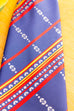 Disco Krawatte blau Muster
