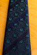 80s Krawatte grün-blau