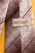 70s Krawatte silber-braun