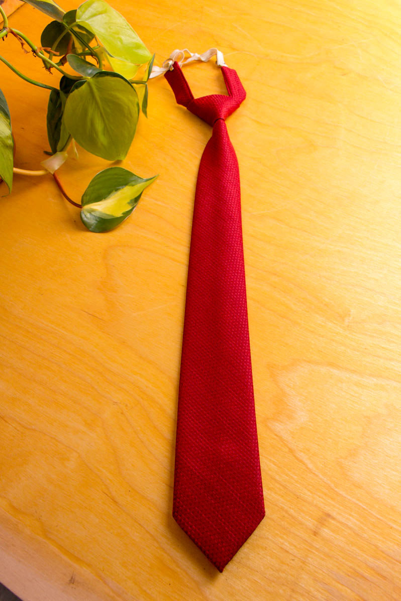 70s Krawatte schmal rot