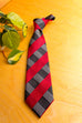 70s Krawatte rot-schwarz