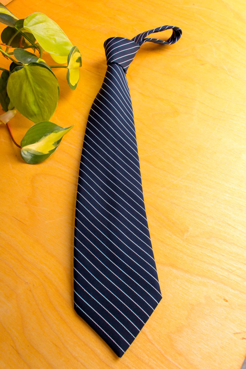 Vintage Krawatte blau Streifen