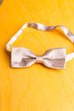 kleine Fliege silber Satin Default Title 80er 90er Abendmode Accessoires Dandy grau Krawatte silber Unisize vintageberlin.de