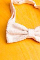 Vintage Fliege creme Brokat