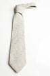Vintage 70er Schlips silbergrau lila