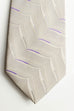 Vintage 70er Schlips silbergrau lila