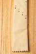 Vintage Leder Schlips beige