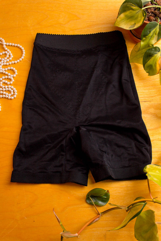Vintage Miederhose schwarz