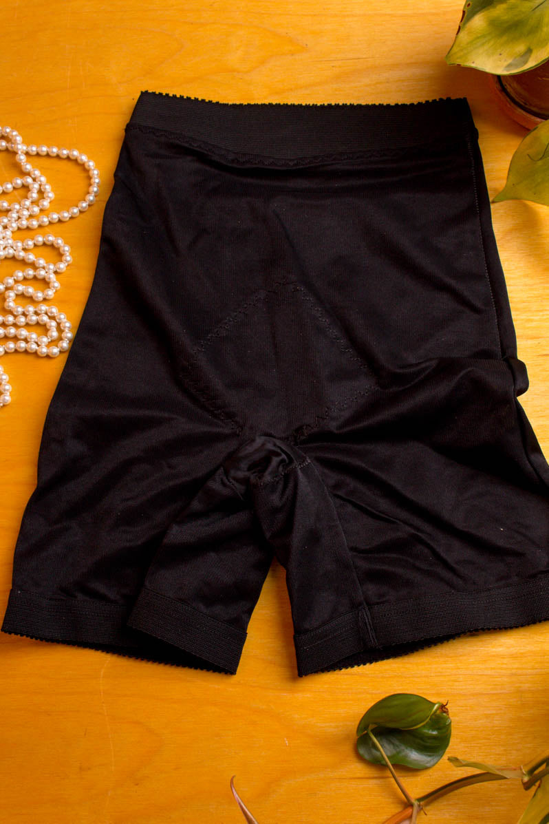 Vintage Miederhose schwarz