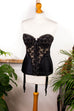 Sexy Korsage schwarz + Strapshalter 50er 60er Frau Gothic L 44-46 M 40-42 real-rockabilly Rockabilly S 36-38 schwarz Sekretärin Special vintageberlin.de
