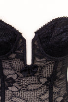 Sexy Mieder schwarz Spitze