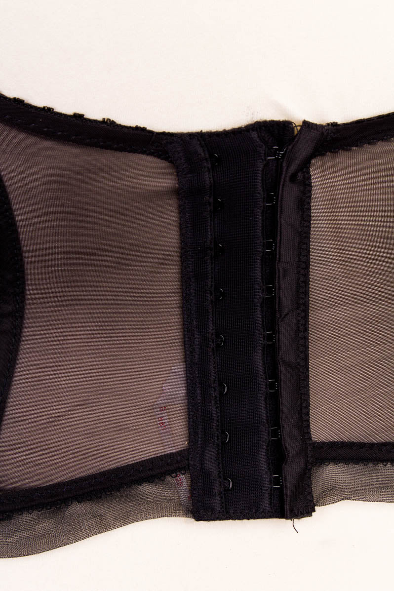 Sexy Mieder schwarz Spitze