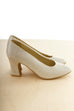 90er Jahre Pumps silber 37 90er Frau Hochzeit Rockabilly Sale Schuhe Sekretärin silber vintageberlin.de