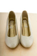 90er Jahre Pumps silber 37 90er Frau Hochzeit Rockabilly Sale Schuhe Sekretärin silber vintageberlin.de