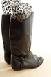 Vintage Leder Stiefel schwarz Knoten 35 80er Boho Disco Frau Rockabilly Sale Schuhe schwarz Sekretärin vintageberlin.de