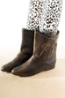 80er Stiefeletten braun Applikation Default Title 36 80er Boho braun Disco Frau Rockabilly Sale Schuhe schwarz vintageberlin.de