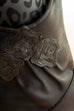 80er Stiefeletten braun Applikation 36 80er Boho braun Disco Frau Rockabilly Sale Schuhe schwarz vintageberlin.de