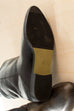 80er Stiefeletten braun Applikation 36 80er Boho braun Disco Frau Rockabilly Sale Schuhe schwarz vintageberlin.de