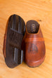 Vintage Holz Clogs Leder 60er 70er Boho braun Disco Frau Hippie Rockabilly Schlager Schuhe Special vintageberlin.de