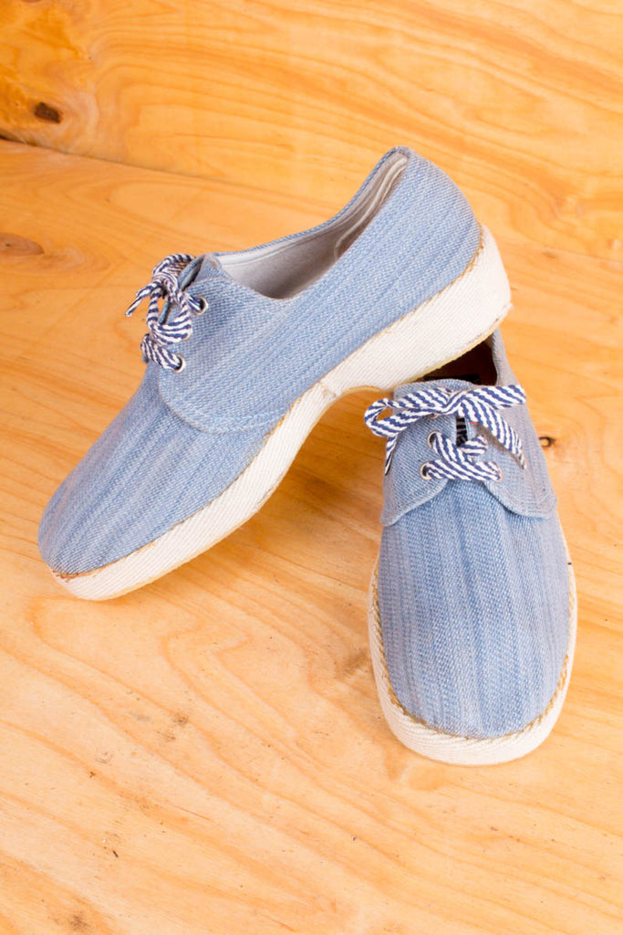 Vintage Halbschuhe blau 42 43 60er 70er blau Boho Disco Hippie Mann Rockabilly Schlager Schuhe Special vintageberlin.de