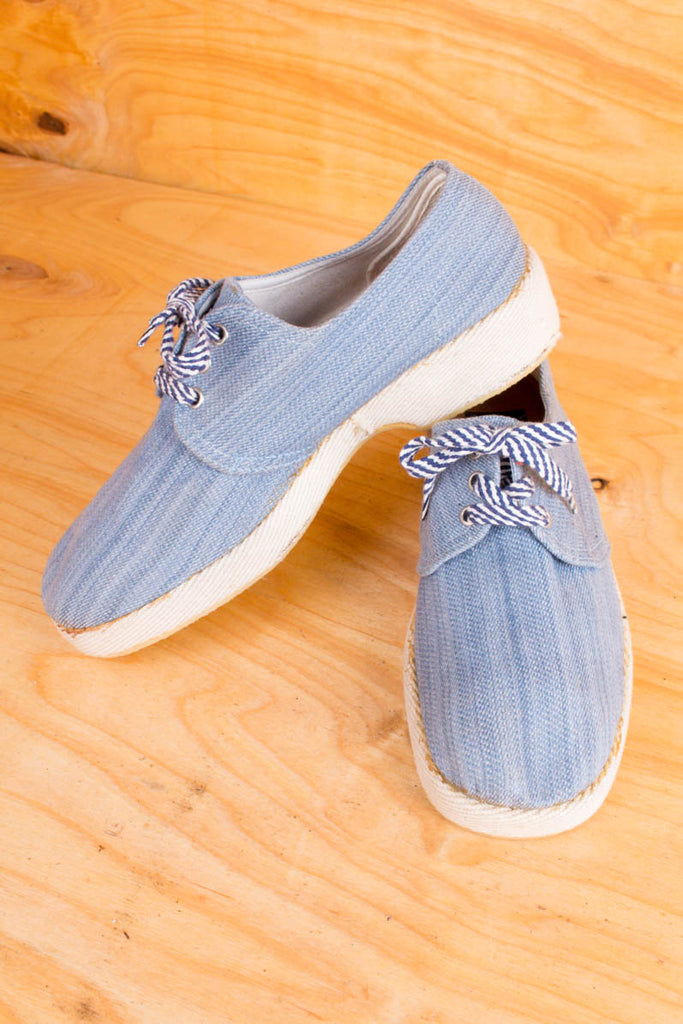 Vintage Halbschuhe blau