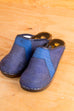 70er Jahre Clogs Denim 37 60er 70er blau Boho Disco Frau Hippie Schlager Schuhe vintageberlin.de