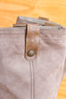 Vintage Slouch Stiefel Leder 38 90er Frau grau Rockabilly Schuhe vintageberlin.de