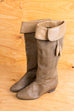 Vintage Stiefel schilf Leder Default Title 39 80er beige Boho braun Disco Frau grün Rockabilly Schuhe Special vintageberlin.de