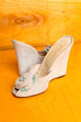 VALENTINA Keilabsatz High Heels mint 37 60er Abendmode beige Disco Frau grün real-disco real-rockabilly Rockabilly Schlager Schuhe Sekretärin Special vintageberlin.de