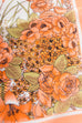 Vintage Tuch zarte Blumen Seide