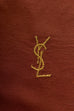 Vintage YSL Tuch braun gold Seide 70er 80er Accessoires Boho braun Designer Disco gold Rockabilly Special Tuch Unisize vintageberlin.de