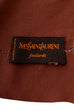 Vintage YSL Tuch braun gold Seide 70er 80er Accessoires Boho braun Designer Disco gold Rockabilly Special Tuch Unisize vintageberlin.de