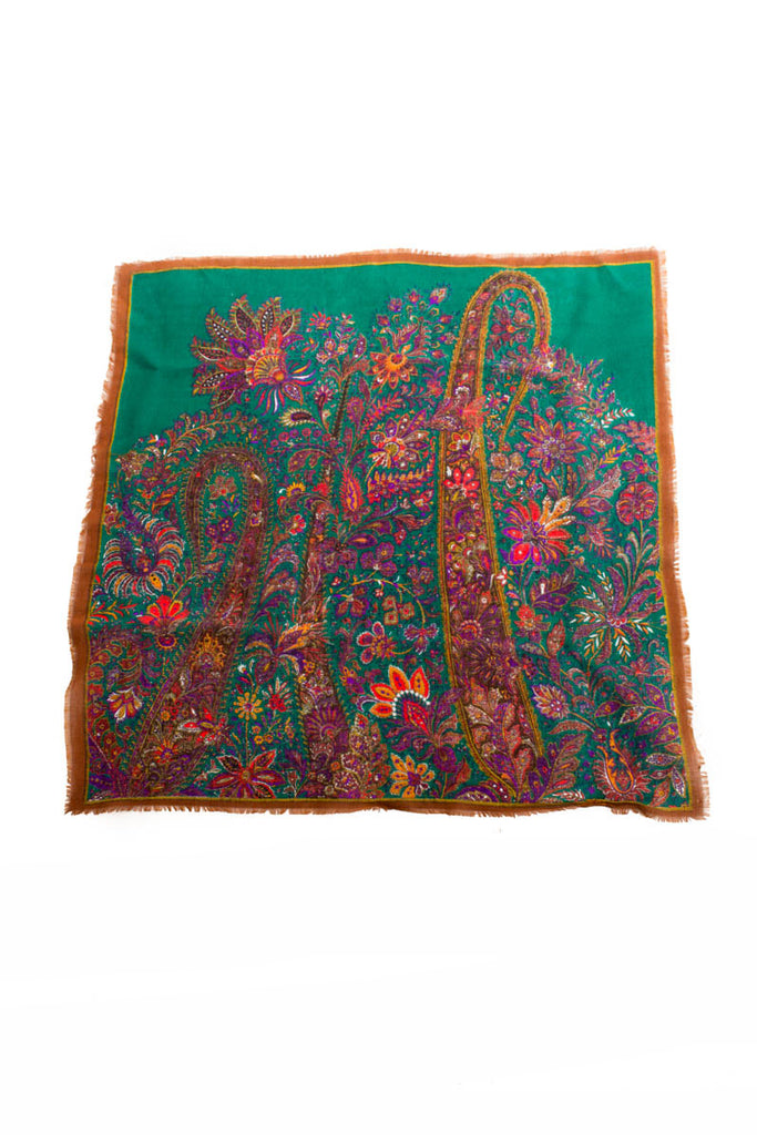 Folklore Tuch bunt Blumen