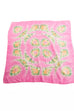 Seiden Tuch rosa Batik 70er 80er Accessoires Boho bunt Hippie pink Rockabilly rosa Sekretärin Tuch Unisize vintageberlin.de