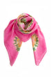 Seiden Tuch rosa Batik 70er 80er Accessoires Boho bunt Hippie pink Rockabilly rosa Sekretärin Tuch Unisize vintageberlin.de