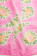 Seiden Tuch rosa Batik 70er 80er Accessoires Boho bunt Hippie pink Rockabilly rosa Sekretärin Tuch Unisize vintageberlin.de