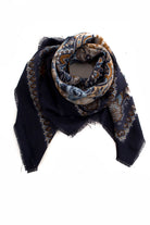 Vintage Tuch blau Muster