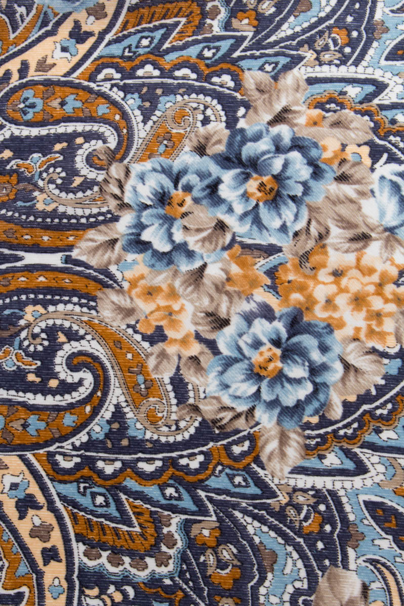 Vintage Tuch blau Muster